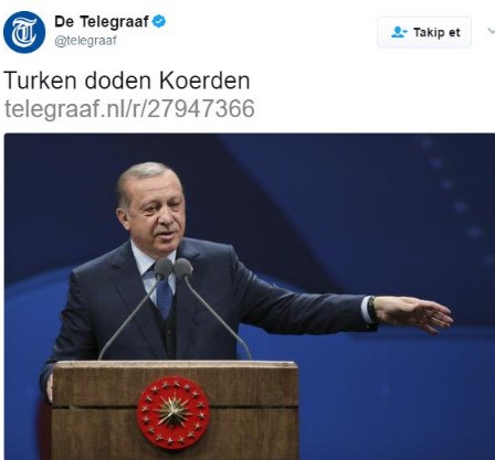 De Telegraaf: Türkler Kürtleri katlediyor