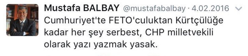 Cumhuriyet'ten Mustafa Balbay'a tepki