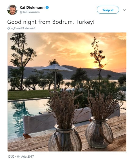 Bild Genel Yayın Yönetmeni Türkiye'de tatilde