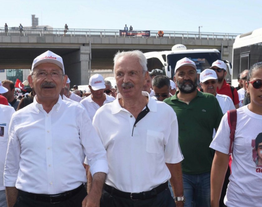 Kemal Alemdaroğlu Adalet Yürüyüşü'nde