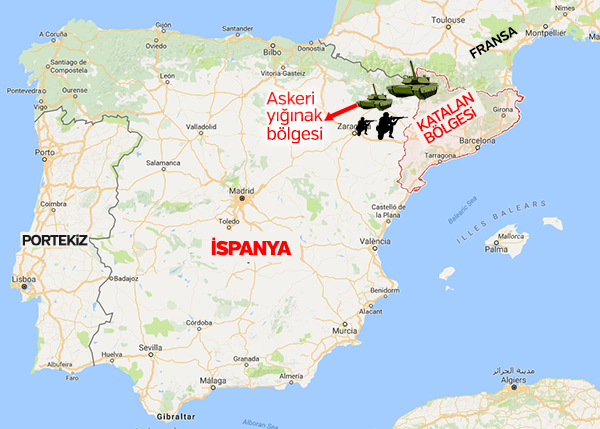 İspanya Katalonya'ya askeri müdahaleye hazırlanıyor