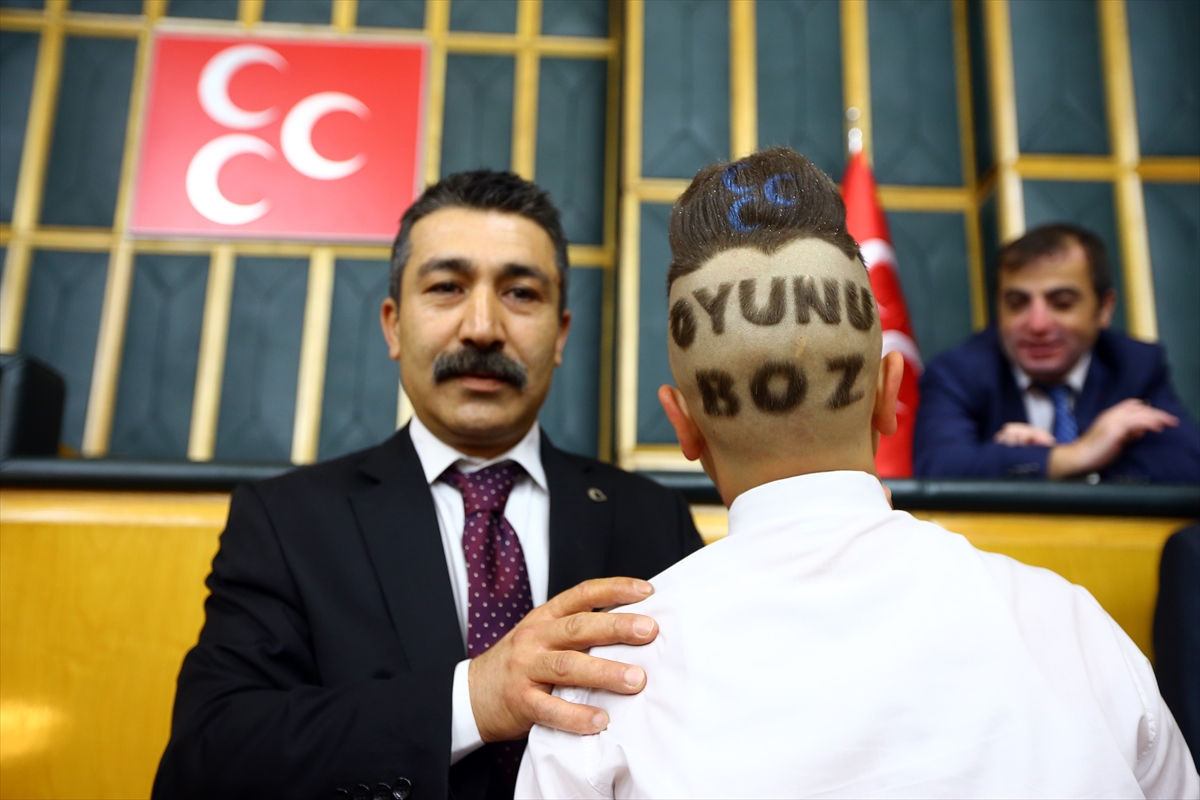 MHP'li gençten Bahçeli'ye mesaj veren saç traşı