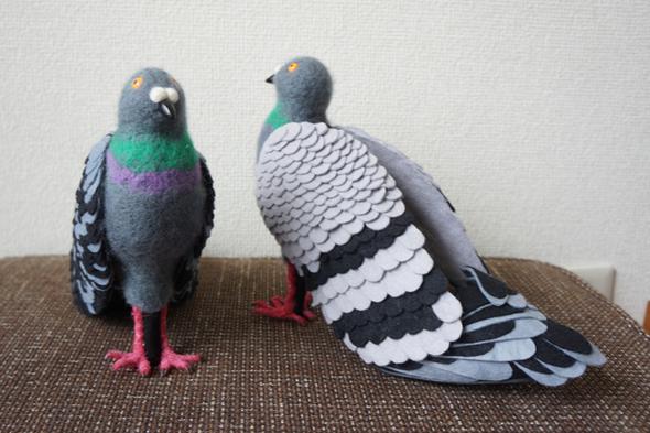 Güvercinleri rahatsız etmemek için ayakkabı tasarladı